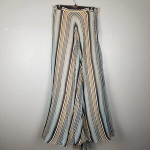 Carolina Herrera stripe chiffon long skirt